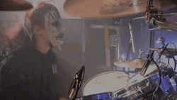 Joey Jordison Pointing Camera GIF