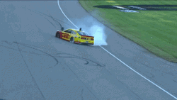 Joey Lagano NASCAR Car Burnout GIF
