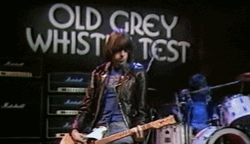 Joey Ramon Ramone Playing Electric Guitar GIF