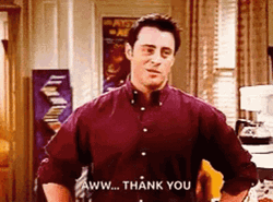 Joey Tribbiani Aww Thank You GIF