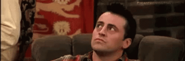 Joey Tribbiani Looks Up Friends GIF