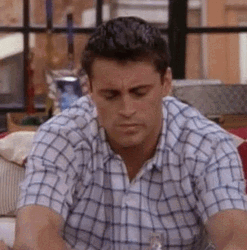 Joey Tribbiani Nervous Laugh GIF