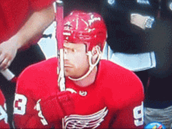 Johan Franzen Shaking Head GIF