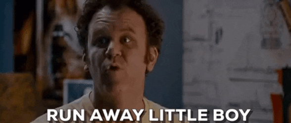 John C Reilly Angry Run Away Little Boy GIF