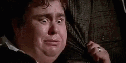 John Candy Terrified Clinging GIF