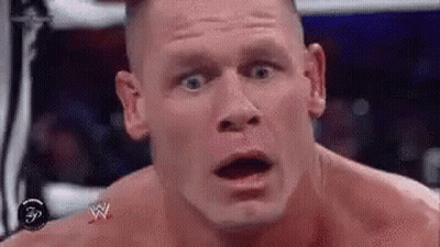 John Cena Surprised Wrestling In Ring GIF