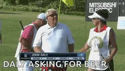 John Daly Asking For Beer GIF