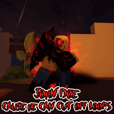 John Doe Cause He Can Cut Off Loops Poster GIF