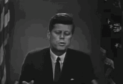 John F. Kennedy Delivering Speech