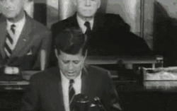 John F. Kennedy Inside Senate Room