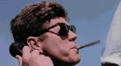 John F. Kennedy Smoking Cigarette