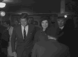 John F. Kennedy Walking With Jacqueline