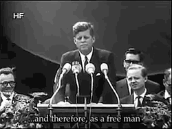 John F. Kennedy Walks Out