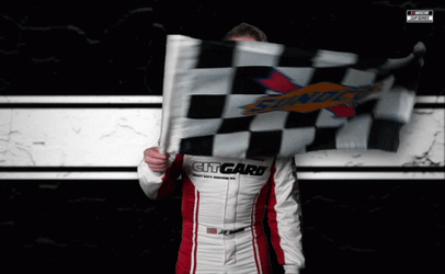 John Hunter Nemechek Waving Flag GIF