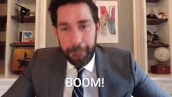 John Krasinski Boom Roasted GIF