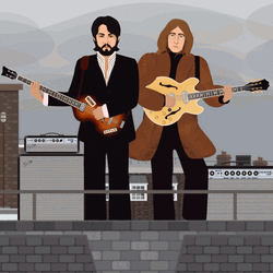 John Lennon Animated The Beatles GIF