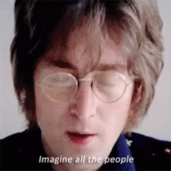 John Lennon Imagine Music Video GIF