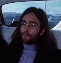 John Lennon In Car GIF