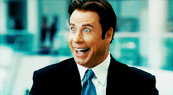 John Travolta Creepy Smile GIF