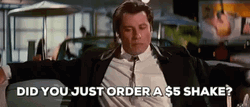 John Travolta Five Dollar Shake GIF