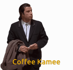 John Travolta Meme Coffee GIF