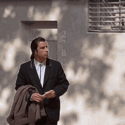 John Travolta Meme Outside Door GIF