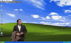 John Travolta On Desktop Computer Screen GIF