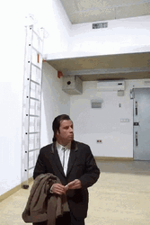 John Travolta On Empty Room GIF