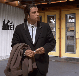 John Travolta Pulp Fiction At A Hardware GIF
