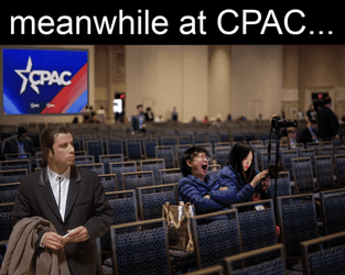 John Travolta Pulp Fiction At CPAC GIF