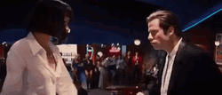 John Travolta Pulp Fiction Dance GIF