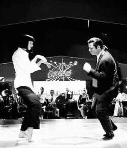 John Travolta Pulp Fiction Dancing With Mia GIF