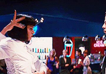 John Travolta Pulp Fiction Staring At Mia GIF