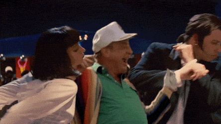 John Travolta Pulp Fiction With Rodney Dangerfield GIF