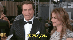 John Travolta Thank You GIF