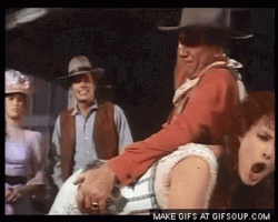 John Wayne Hitting Hard GIF
