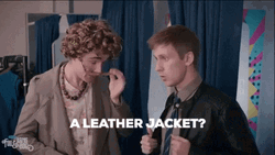 John Wayne Leather Jacket GIF