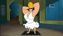 Johnny Bravo Marilyn Monroe Pose GIF