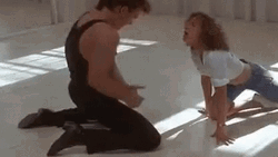 Johnny Castle Frances Houseman Floor Dirty Dancing GIF