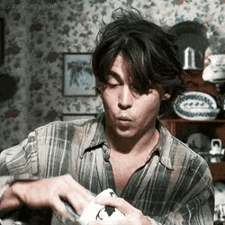 Johnny Depp Happy Whistle Dance  GIF