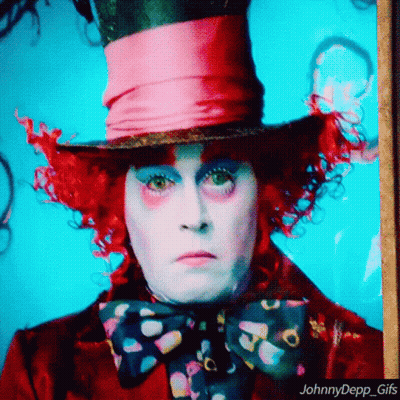 Johnny Depp Mad Hatter From Alice In Wonderland GIF