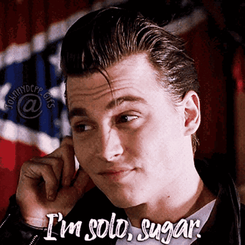 Johnny Depp Says I'm Solo Sugar Talking On Cell Phone GIF