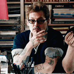 Johnny Depp Smoking Cigar GIF