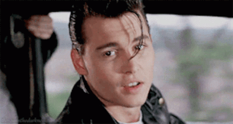 Johnny Depp Wade Walker Crybaby Singing GIF
