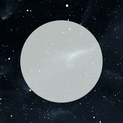 Join Our Celestial Orange Letters Poster GIF