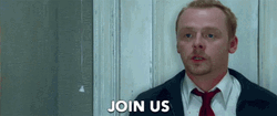 Join Us Actor Comedian Simon Pegg  GIF