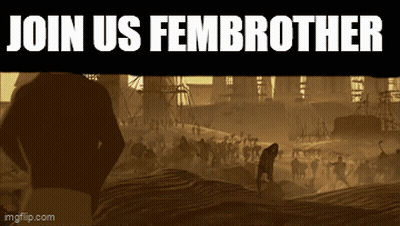 Join Us Fembrother Sign With Crowd GIF