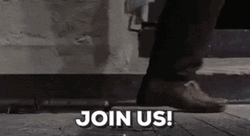 Join Us Monotone Evil Dead Scene GIF