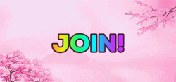 Join Us Pink Sakura Digital Art GIF