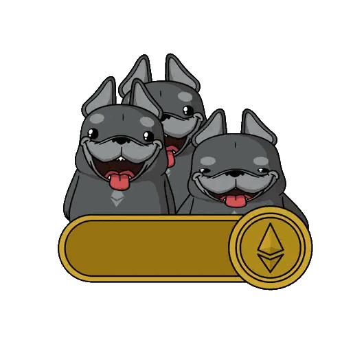 Join Us Sign With Three Dogs Sticker